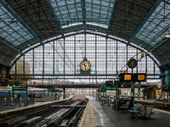 Train at railroad station