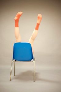 Close-up of empty chair