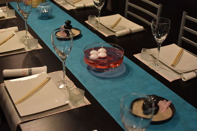 Close-up of food on table