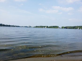 Scenic view of sea against sky