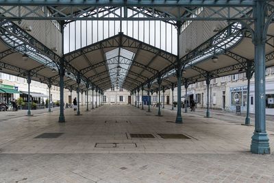 People at railroad station platform