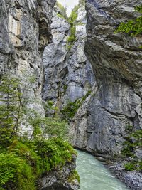 Scenic view of rocky mountains