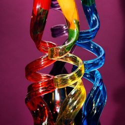 Close-up of red balloons on white background