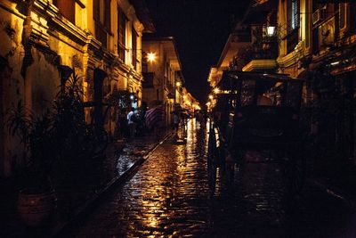 City street at night