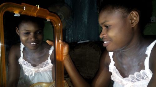 Portrait of a smiling young woman