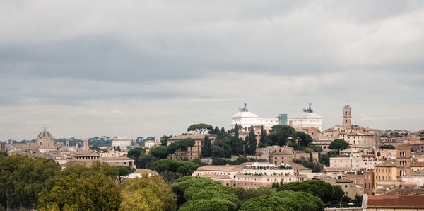 High angle view of city