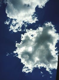 Low angle view of cloudy sky