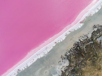 High angle view of beach against sky