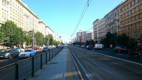 View of city street