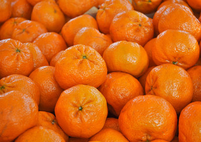 Full frame shot of oranges