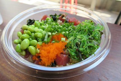 Close-up of salad in plate