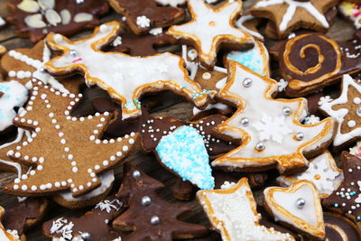 Homemade gingerbread cookies background