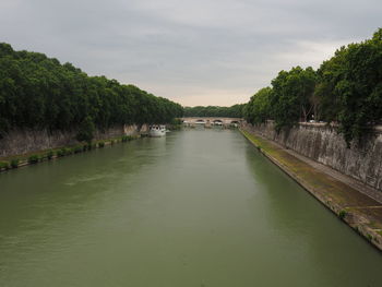 Scenic view of river against sky