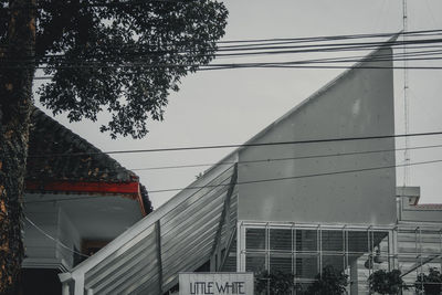 Low angle view of buildings against sky