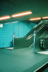 Empty subway station