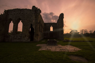 The ruins of egglestone abbey near castle barnard in county durham, uk