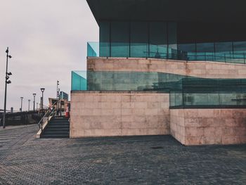 Built structures against the sky