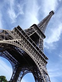 Low angle view of eiffel tower