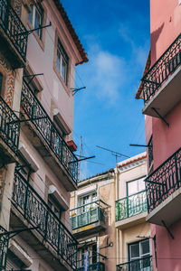 Low angle view of built structure against sky