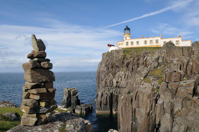 Panoramic view of sea against sky