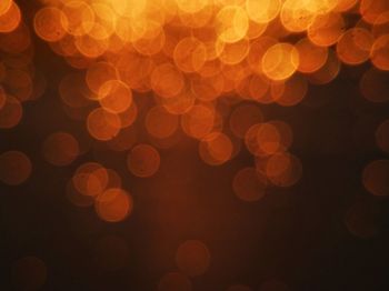 Defocused image of illuminated lights