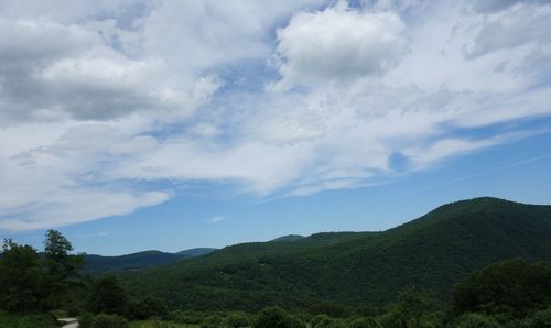 Low angle view of mountain against sky