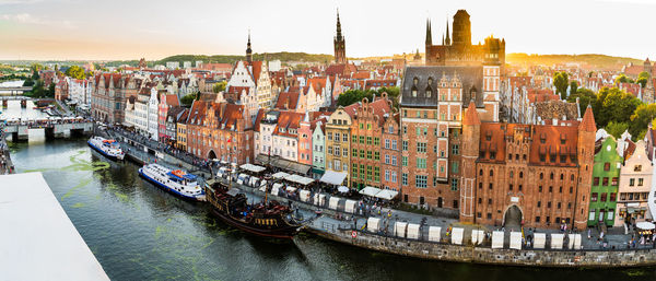 Panoramic view of buildings in city