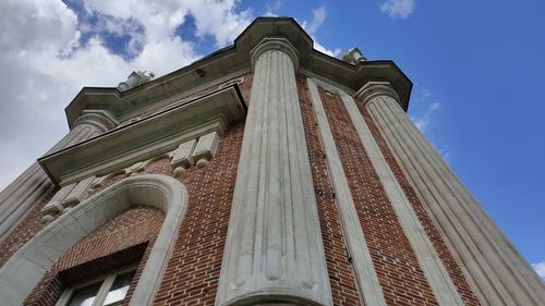 Low angle view of historical building against sky