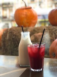 Close-up of drink on table