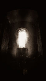 Close-up of illuminated lamp