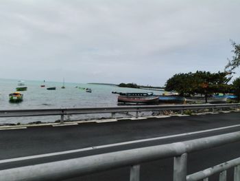 Boats in sea