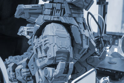 Close-up of old machine