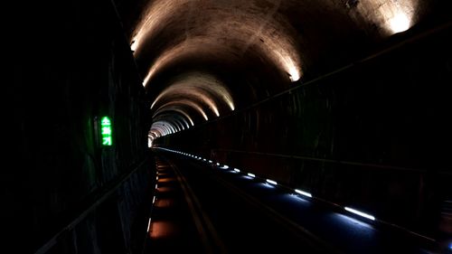 Illuminated tunnel