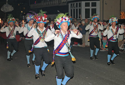 Group of people at street in city