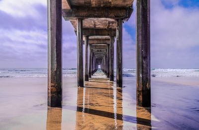 Old pier in usa