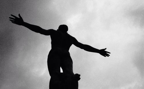 Low angle view of statue