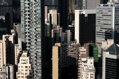 Full frame shot of buildings in city