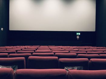 Empty chairs in room