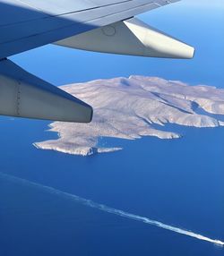 Aerial view of snowcapped mountain