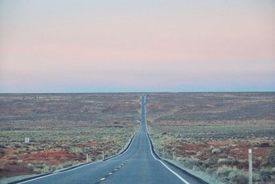 Scenic view of road against sky