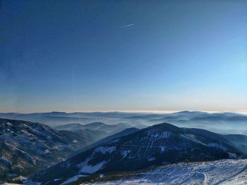 Beautiful winter weather in tatra mountains