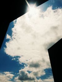 Low angle view of cloudy sky