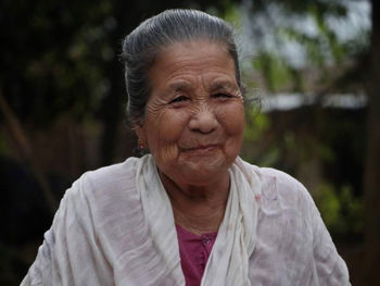 Portrait of a tribal elderly woman 