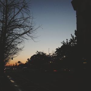 Cars on road at night