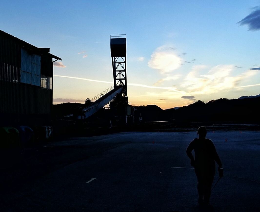 VIEW OF ROAD AT SUNSET