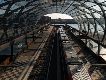 Low angle view of railroad station