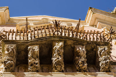 Low angle view of historical building