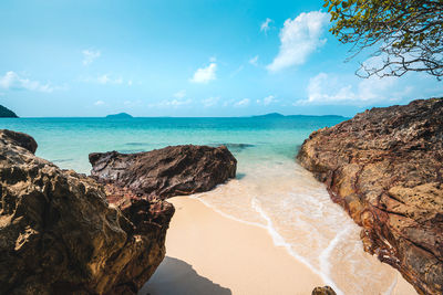 Scenic view of sea against sky