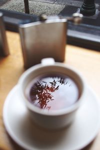 Close-up of coffee cup