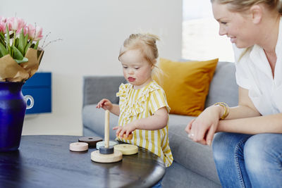 Women sitting at home